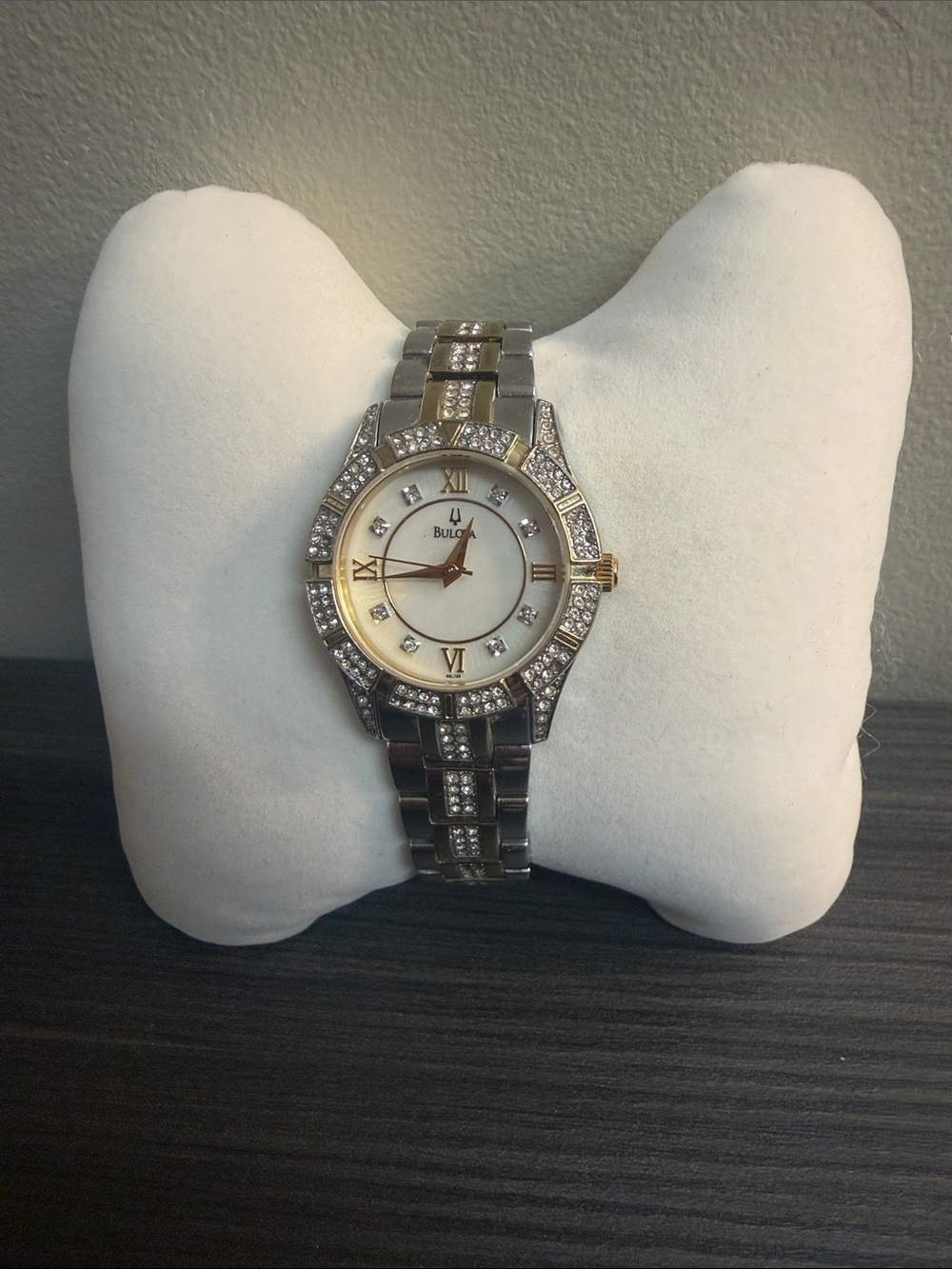 Bulova Women's Two-Tone Crystal Bracelet Watch - Gold & Silver